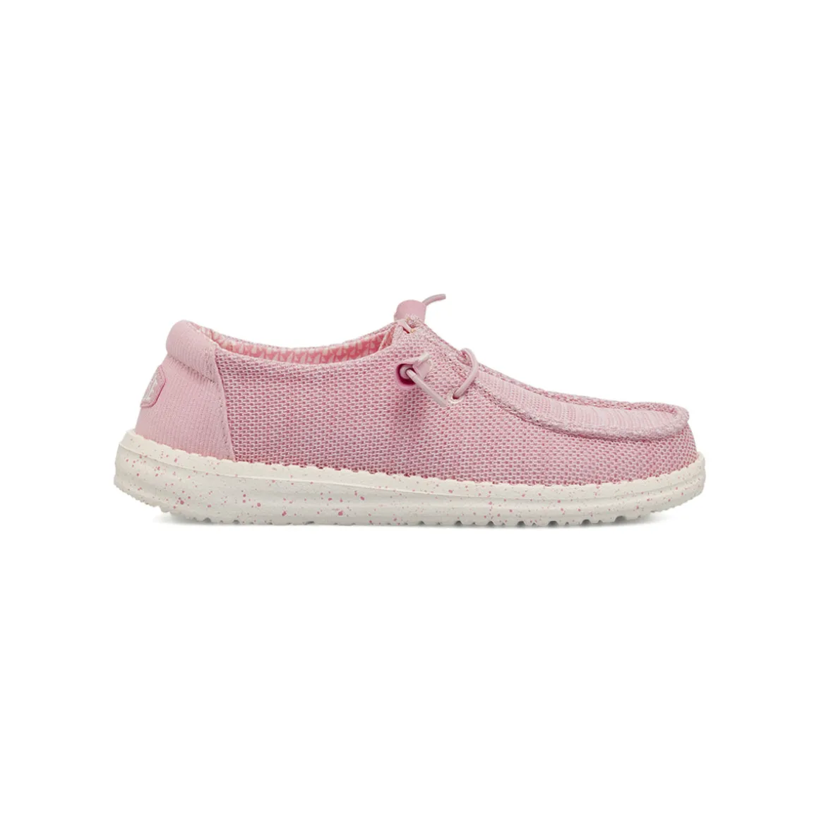 Sneakers leggere Donna rosa in tela con lacci elastici Heydude Wendy