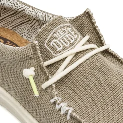 Sneakers leggere grigie da Uomo in tela Heydude Wally Braided