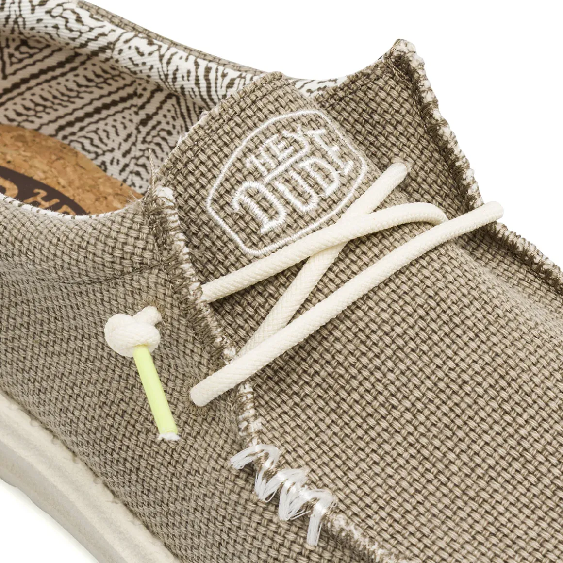 Sneakers leggere grigie da Uomo in tela Heydude Wally Braided
