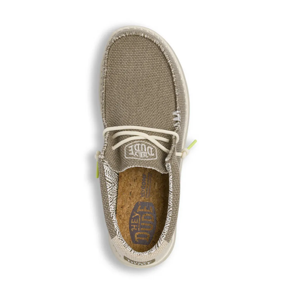 Sneakers leggere grigie da Uomo in tela Heydude Wally Braided