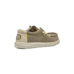 Sneakers leggere grigie da Uomo in tela Heydude Wally Braided