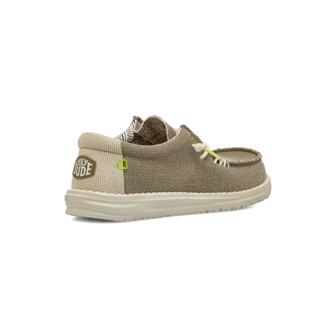 Sneakers leggere grigie da Uomo in tela Heydude Wally Braided