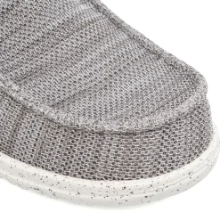 Sneakers leggere grigie da Uomo in tela Heydude Wally stretch