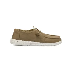 Sneakers leggere taupe da Donna in tela Heydude Wendy