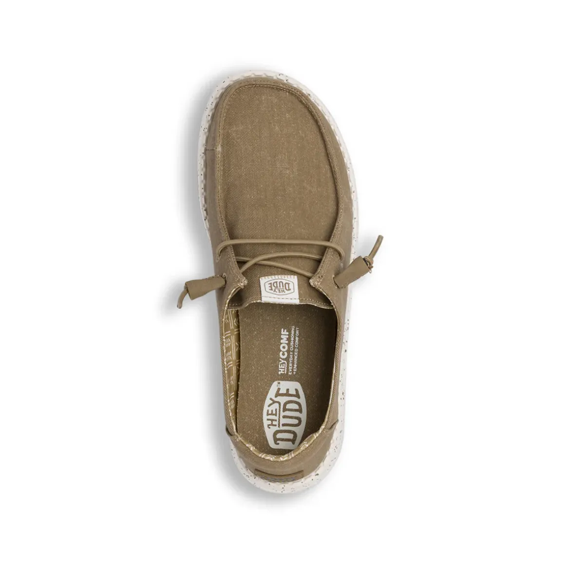 Sneakers leggere taupe da Donna in tela Heydude Wendy