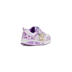 Sneakers lilla Bambina con luci nella suola e dettagli glitter Frozen