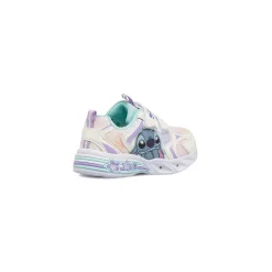 Sneakers lilla da Bambina con luci e doppio strappo Lilo & Stitch