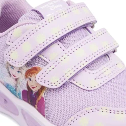 Sneakers lilla da Bambina con glitter e Luci nella suola Frozen