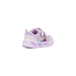 Sneakers lilla da Bambina con glitter e Luci nella suola Frozen
