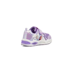 Sneakers lilla da Bambina con luci e inserti effetto glitter Frozen