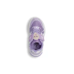 Sneakers lilla da Bambina con luci e inserti effetto glitter Frozen