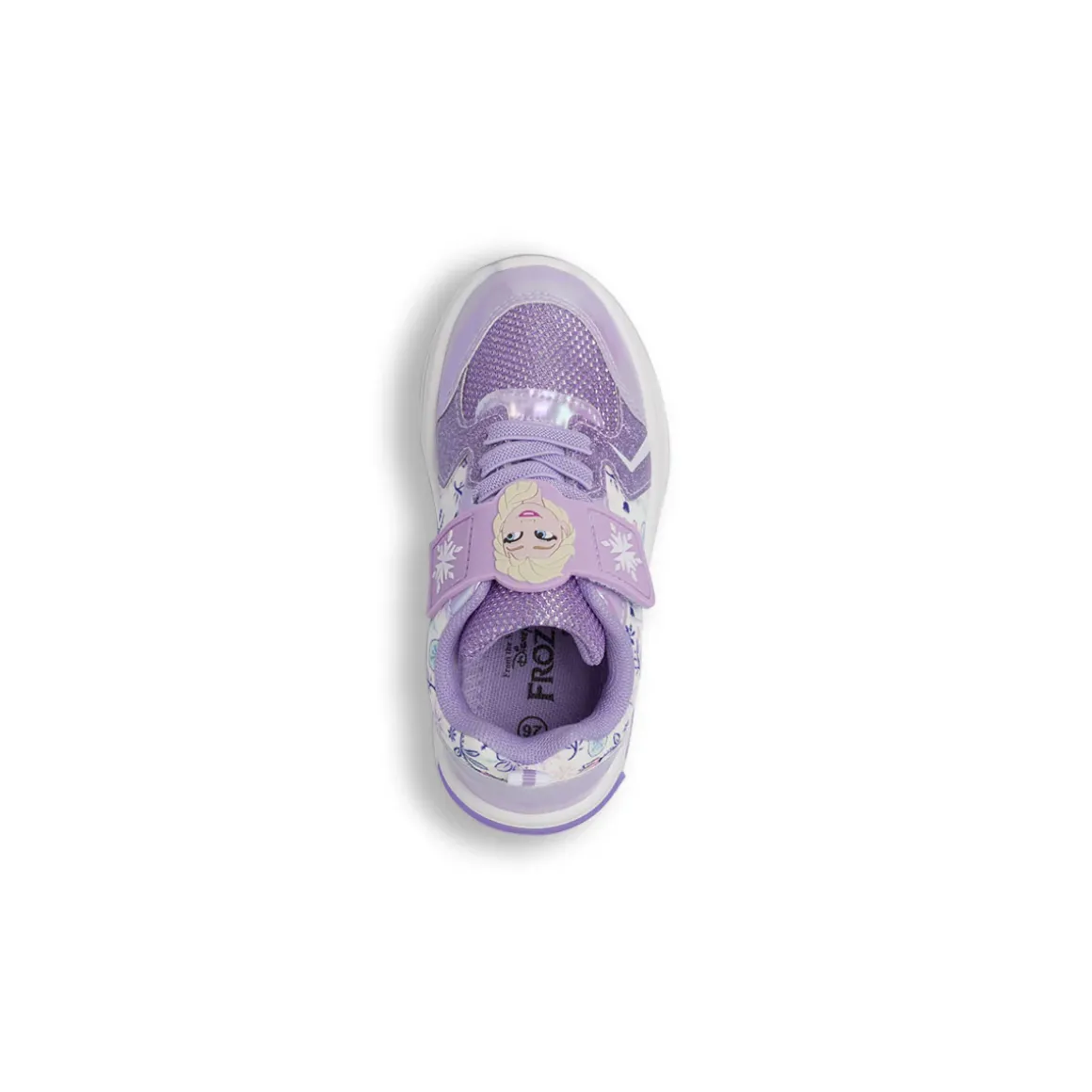 Sneakers lilla da Bambina con luci e inserti effetto glitter Frozen