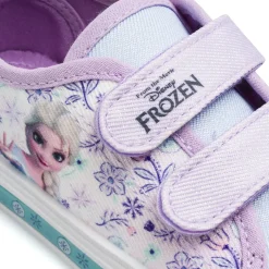 Sneakers lilla da Bambina con luci colorate nella suola Frozen