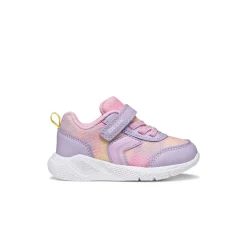 Sneakers lilla da Bambina con suola traspirante e strappo Geox