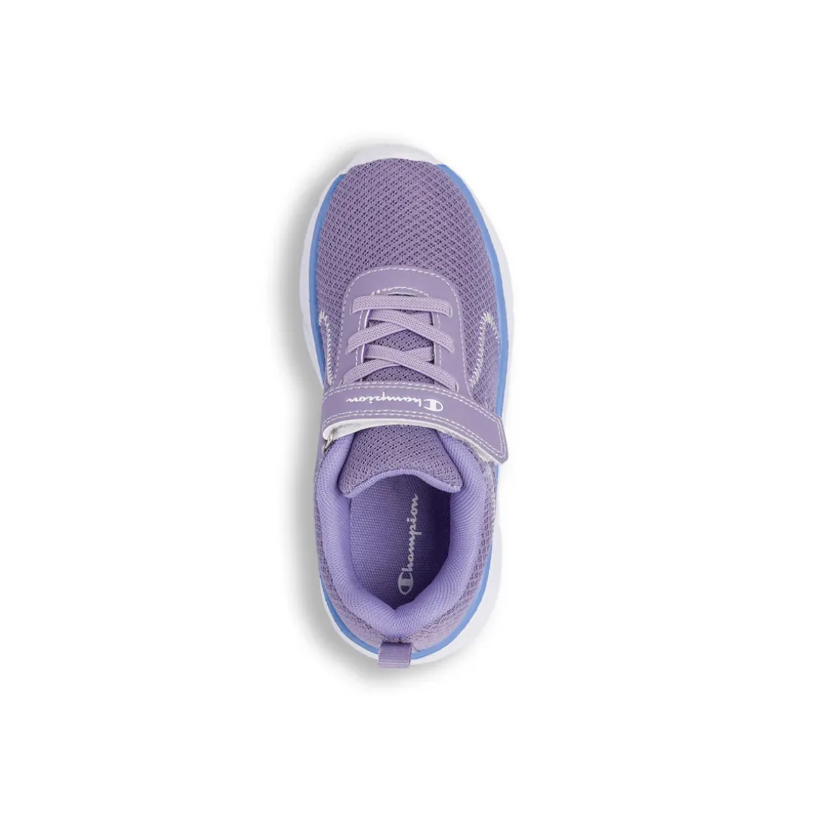 Sneakers lilla da bambina con chiusura a strappo Champion