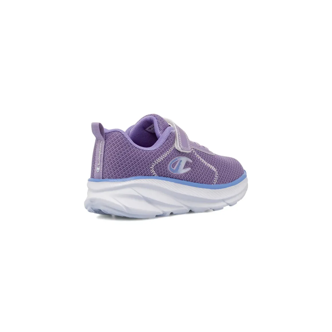 Sneakers lilla da bambina con chiusura a strappo Champion