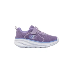 Sneakers lilla da bambina con chiusura a strappo Champion