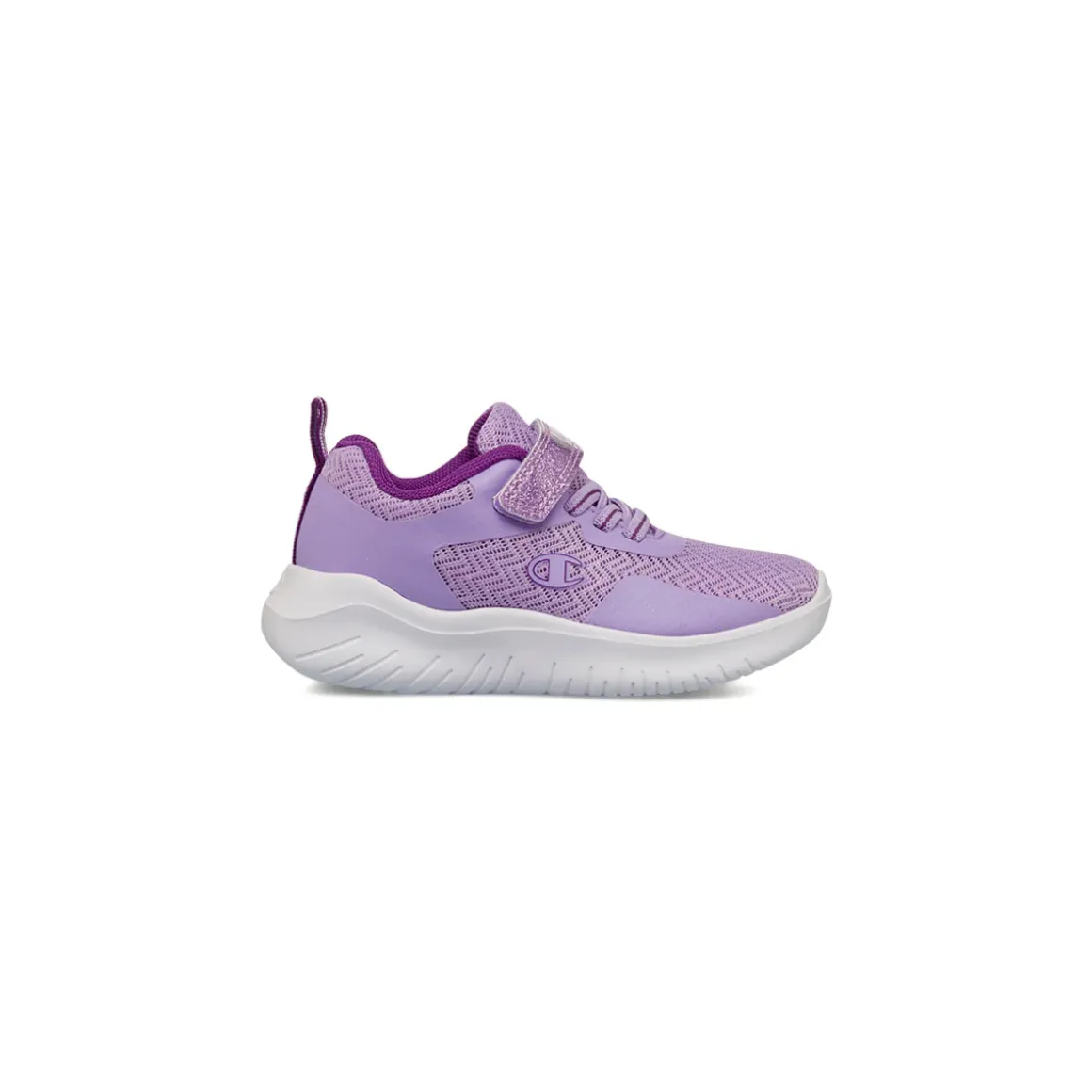 Sneakers lilla primi passi Bambina con dettagli glitter Champion Softy Evolve