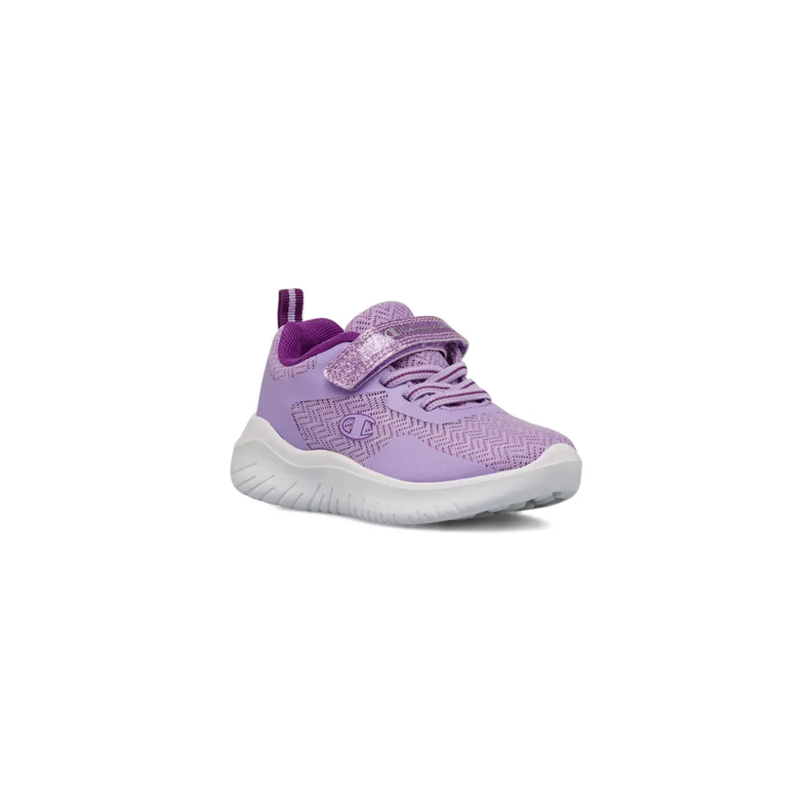 Sneakers lilla primi passi Bambina con dettagli glitter Champion Softy Evolve