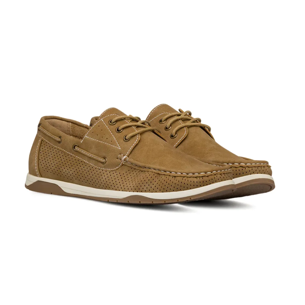 Sneakers marroni da Uomo con dettagli traforati Riflessi Urbani