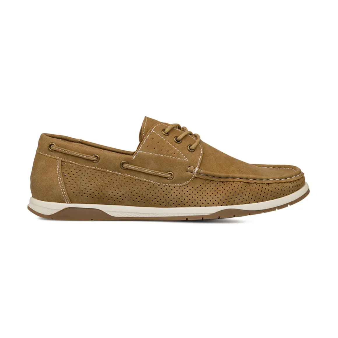 Sneakers marroni da Uomo con dettagli traforati Riflessi Urbani