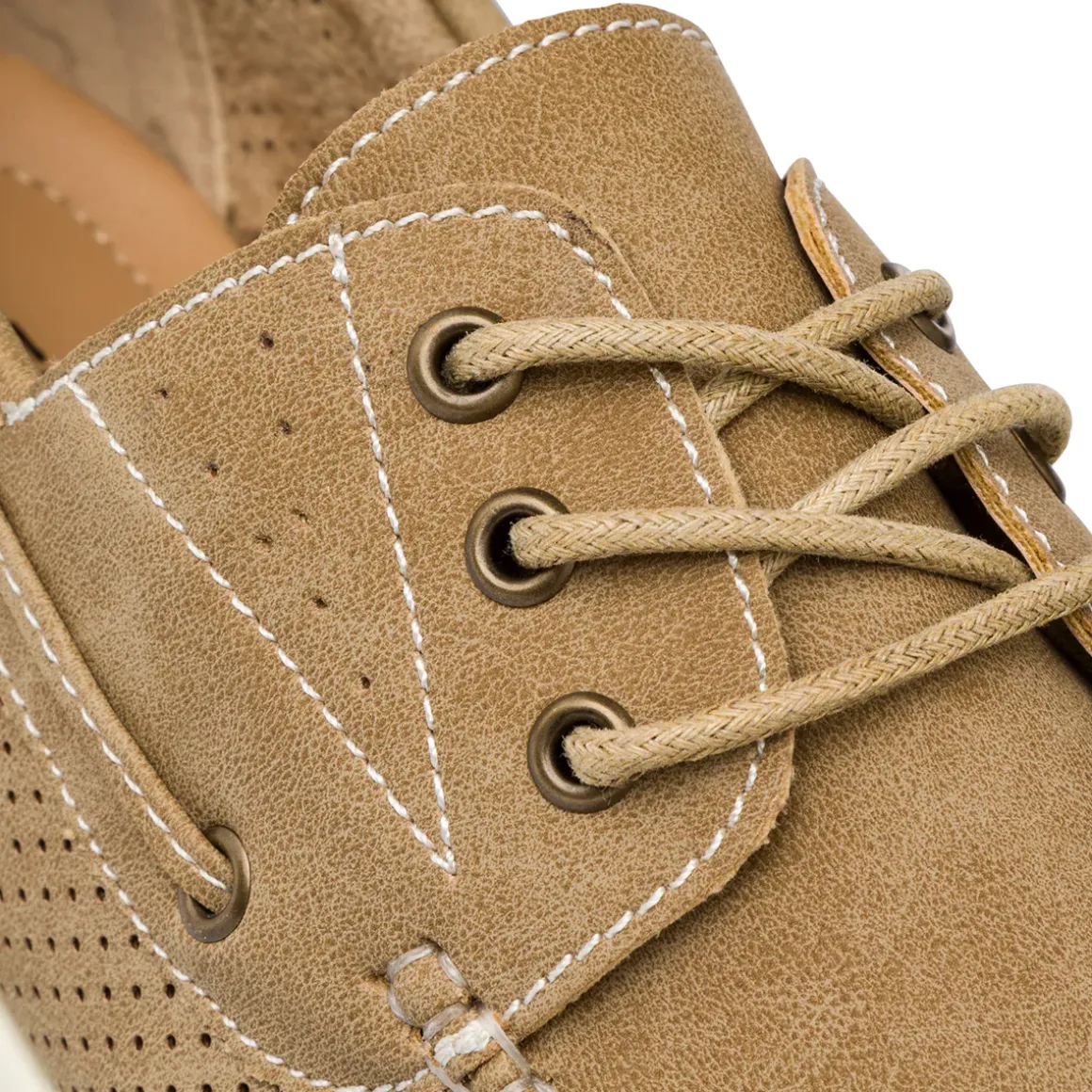 Sneakers marroni da Uomo con dettagli traforati Riflessi Urbani