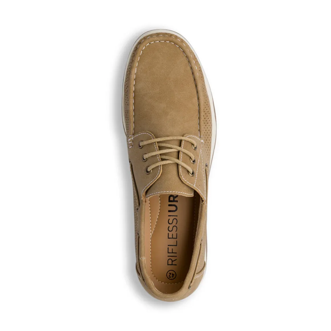 Sneakers marroni da Uomo con dettagli traforati Riflessi Urbani