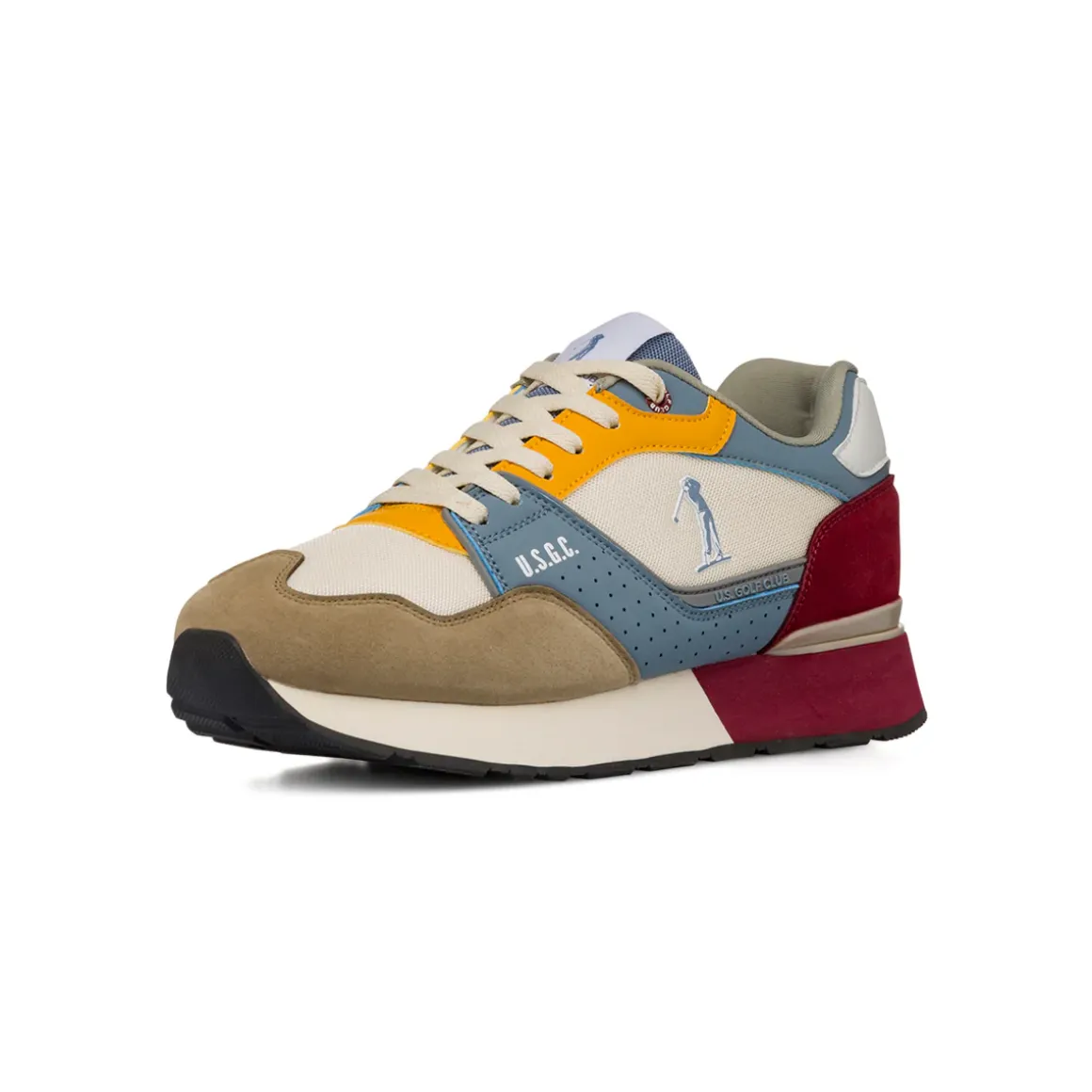 Sneakers multicolor da Uomo con logo laterale US Golf Club