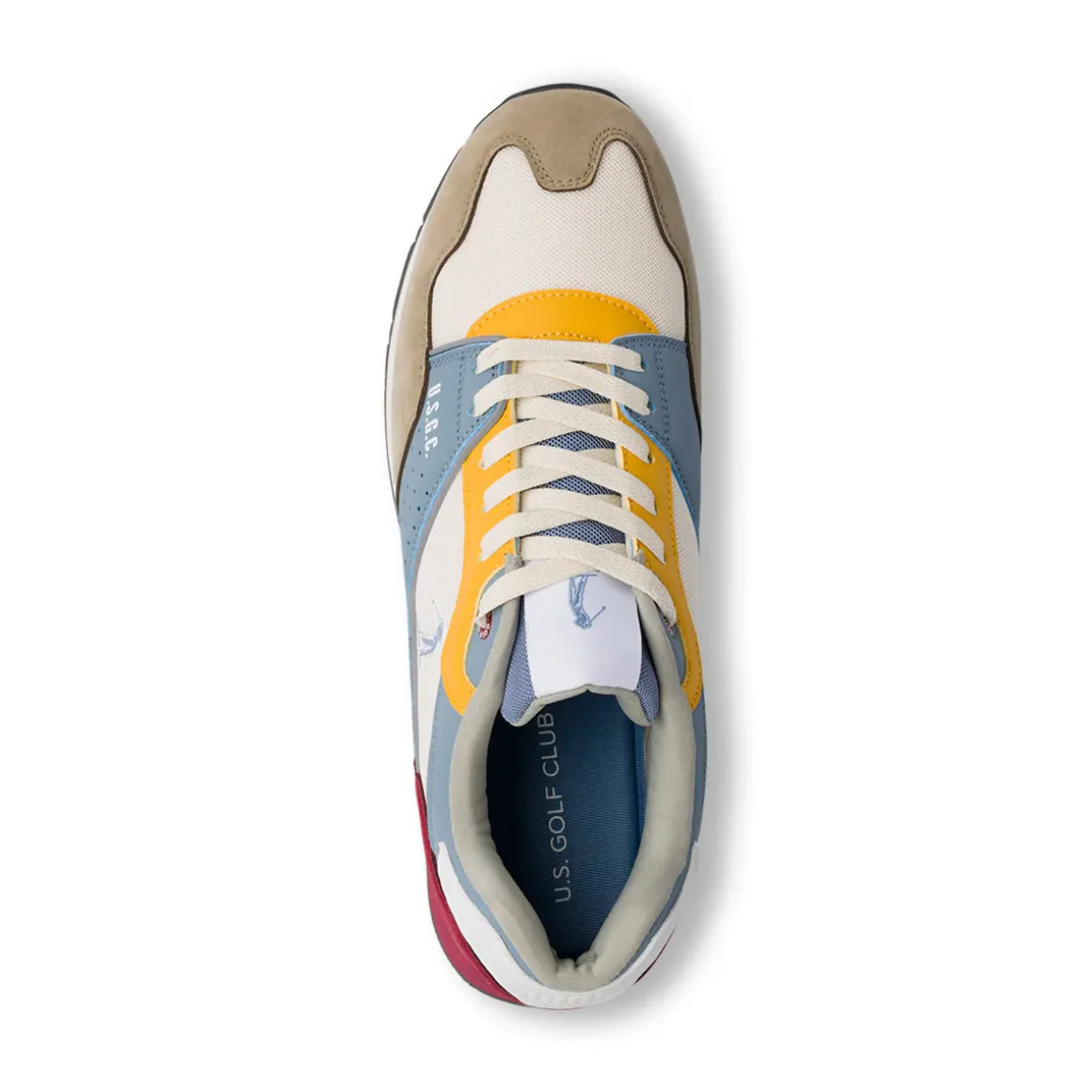 Sneakers multicolor da Uomo con logo laterale US Golf Club