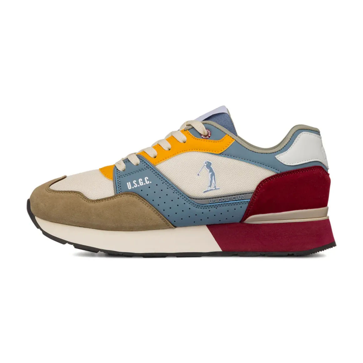 Sneakers multicolor da Uomo con logo laterale US Golf Club