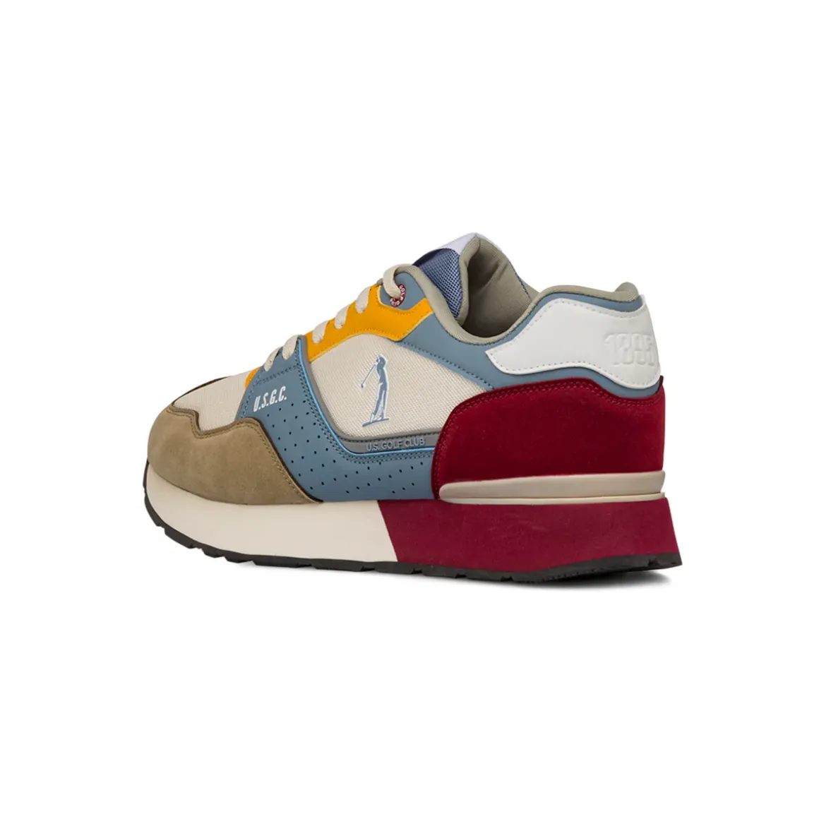 Sneakers multicolor da Uomo con logo laterale US Golf Club
