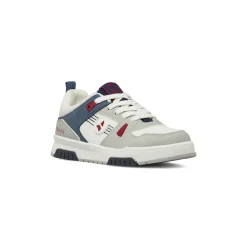 Sneakers Navigare da Ragazzo bianche con dettagli blu e rossi
