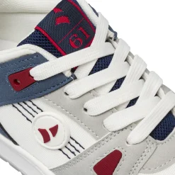 Sneakers Navigare da Ragazzo bianche con dettagli blu e rossi