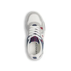 Sneakers Navigare da Ragazzo bianche con dettagli blu e rossi