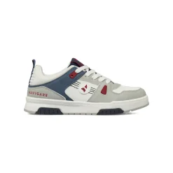 Sneakers Navigare da Ragazzo bianche con dettagli blu e rossi