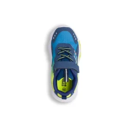 Sneakers navy da Bambino con dettagli fluo e strappo Space Boy