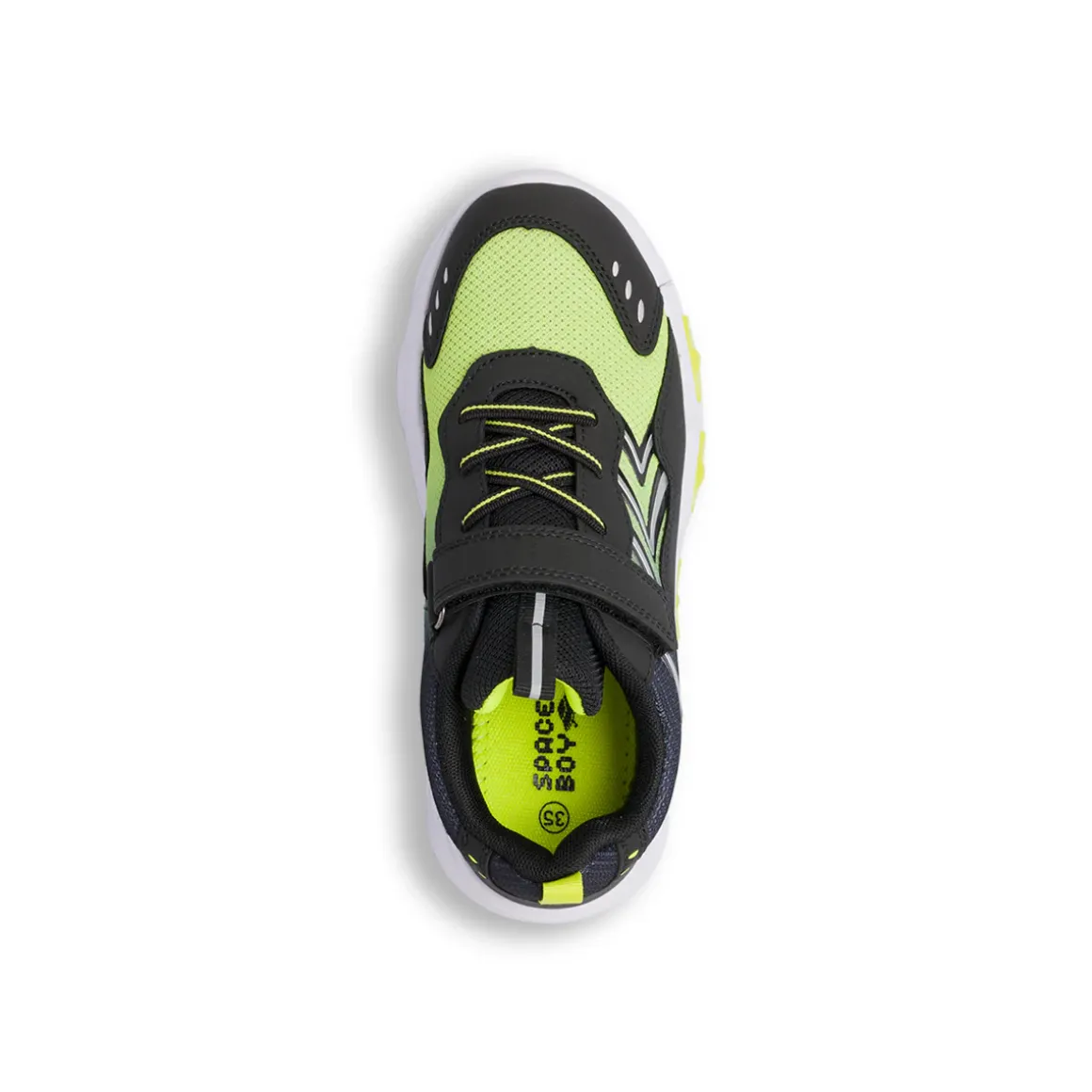 Sneakers nere con dettagli lime da Ragazzo con strappo Space Boy