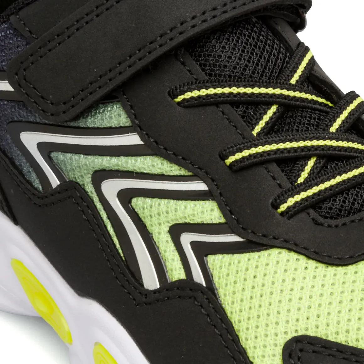Sneakers nere con dettagli lime da Ragazzo con strappo Space Boy