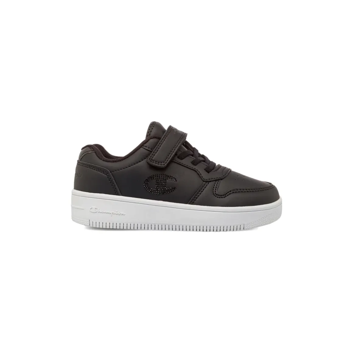 Sneakers nere da Bambina Champion con chiusura a strappo e strass