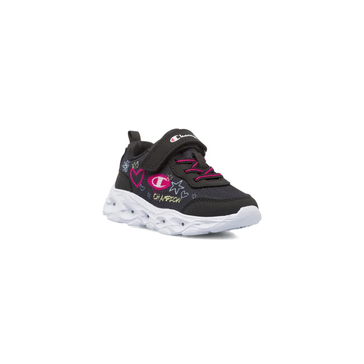 Sneakers nere da Bambina Champion con luci e strappo