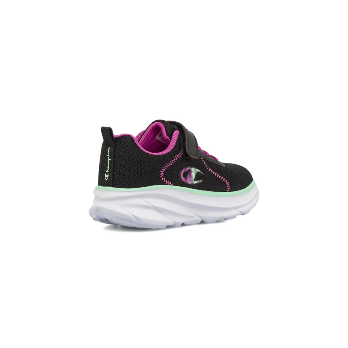 Sneakers nere da Bambina con strappo e dettagli fucsia Champion