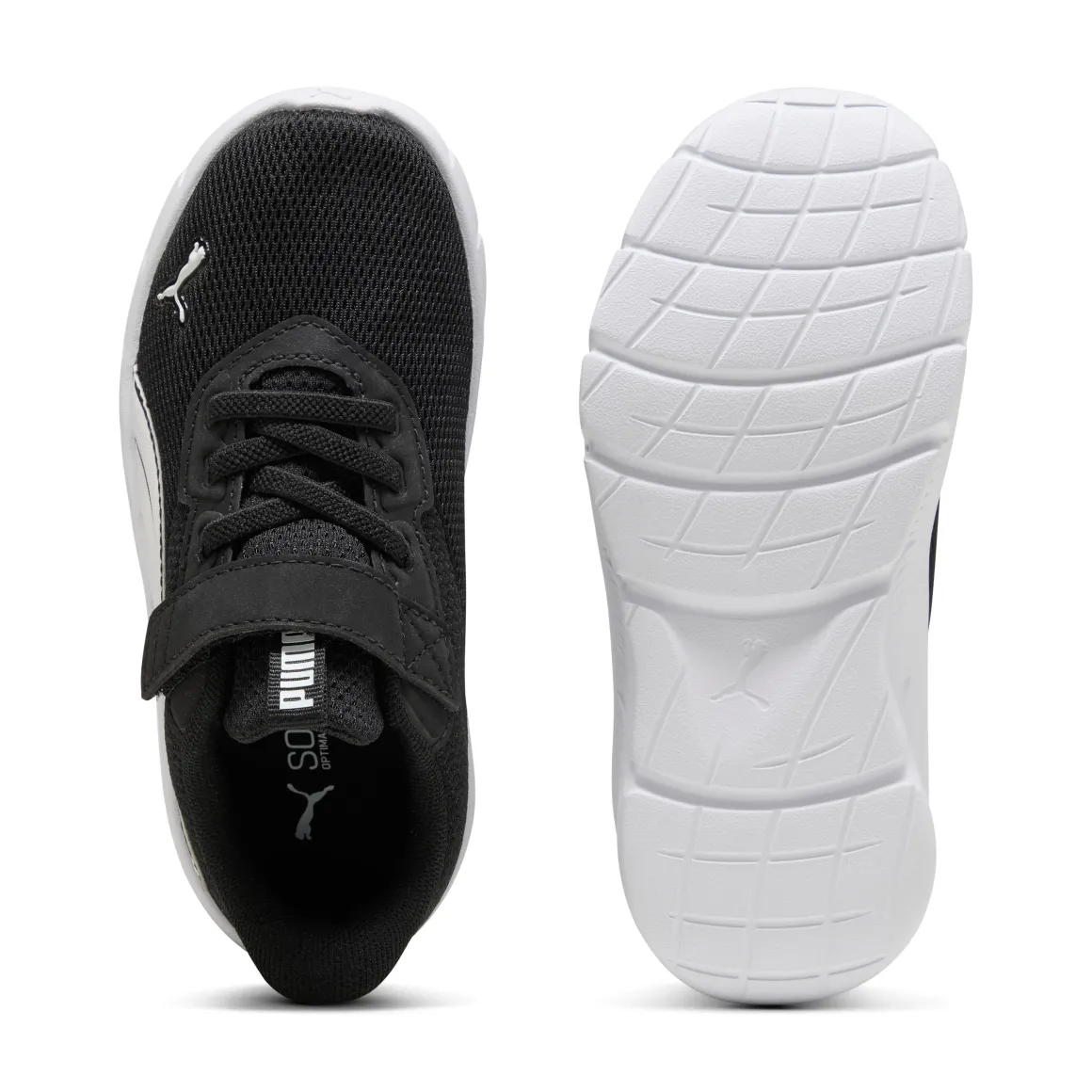 Sneakers nere da bambino con chiusura a strappo e logo Puma