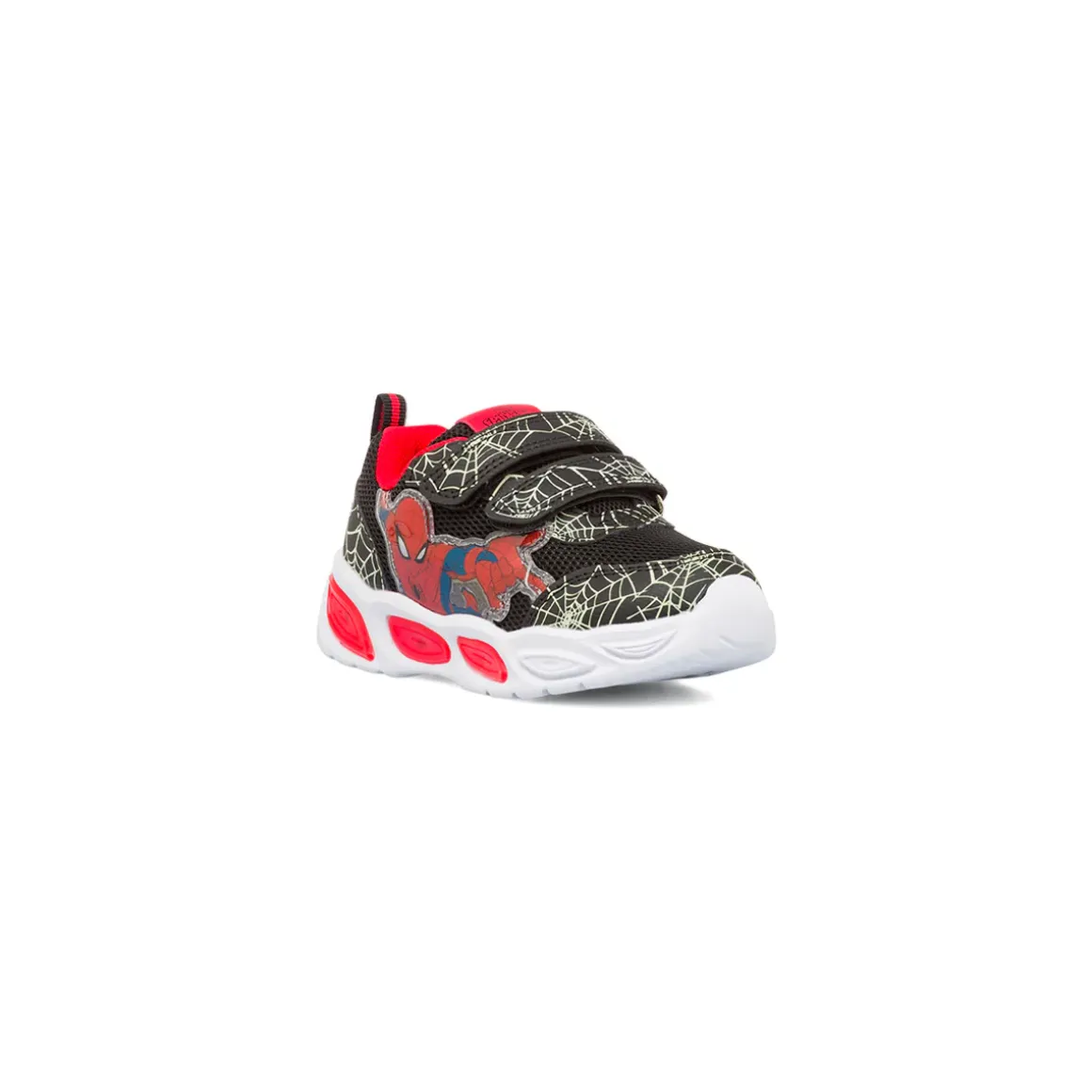 Sneakers nere da Bambino con dettaglio ragnatele e Luci nella suola Spiderman