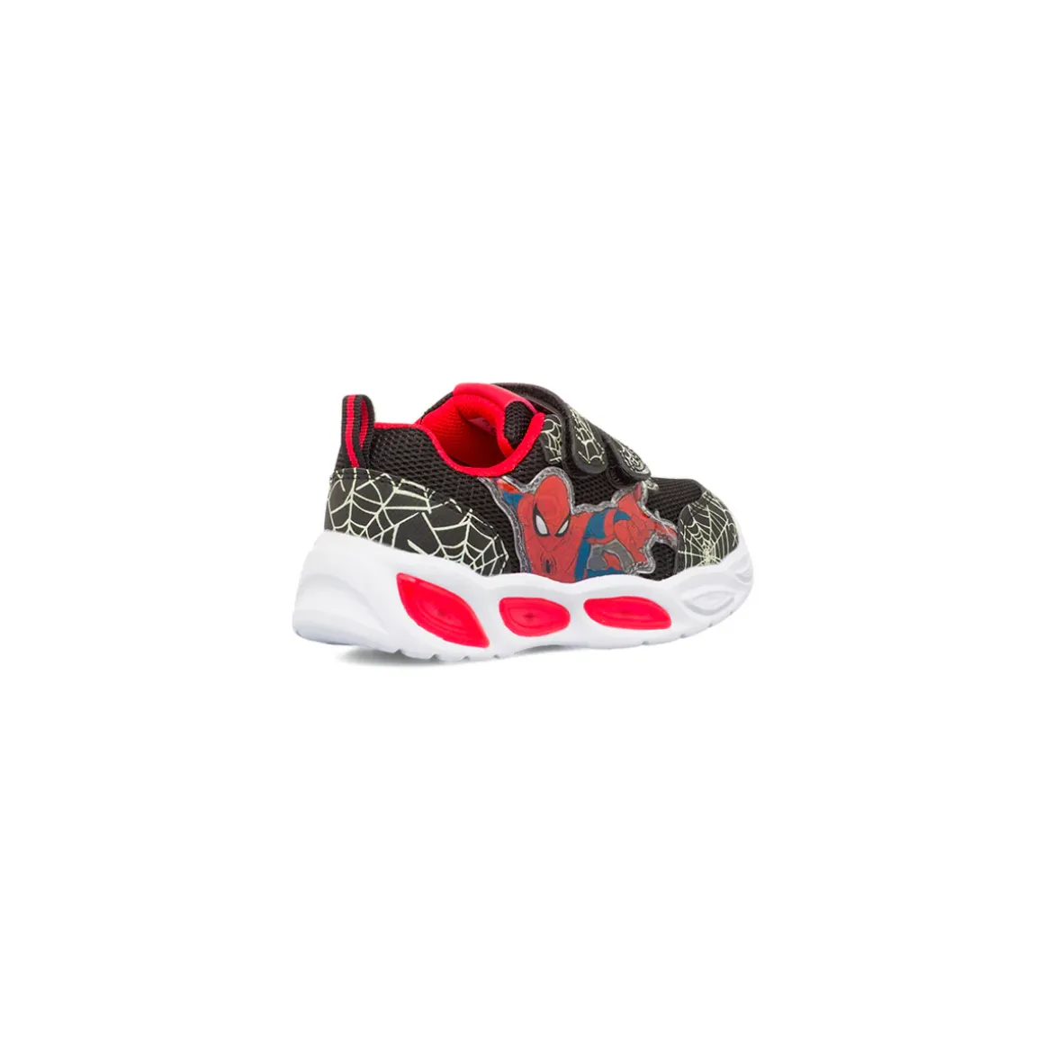 Sneakers nere da Bambino con dettaglio ragnatele e Luci nella suola Spiderman