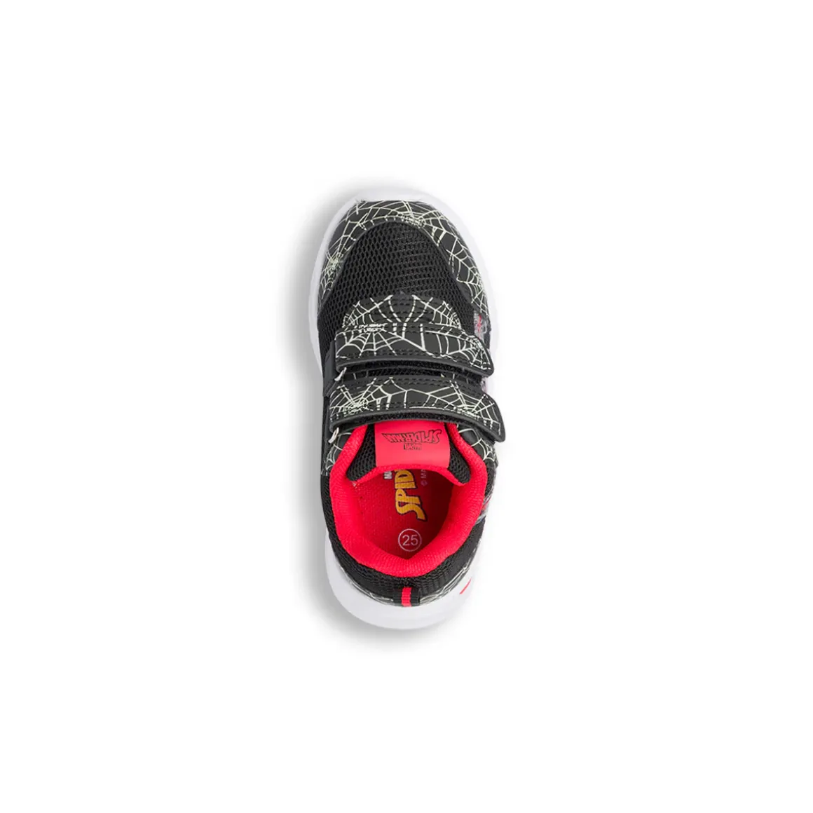 Sneakers nere da Bambino con dettaglio ragnatele e Luci nella suola Spiderman