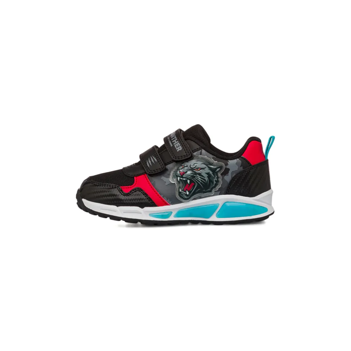 Sneakers nere da Bambino con stampa e luci Pantera