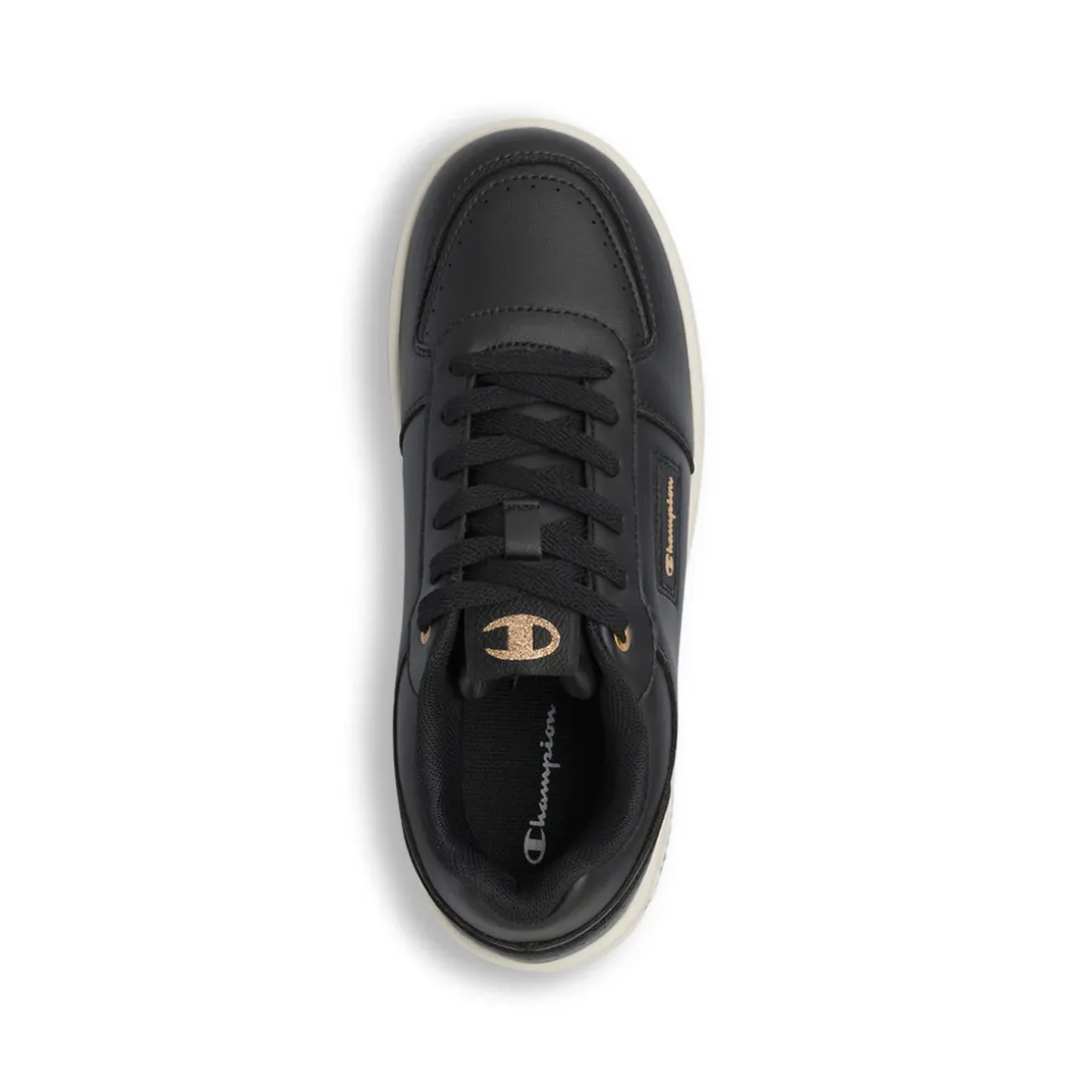 Sneakers nere da Donna con suola platform logo dorato Champion