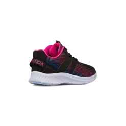 Sneakers nere da Ragazza con dettagli rosa e logo sul retro Nautica
