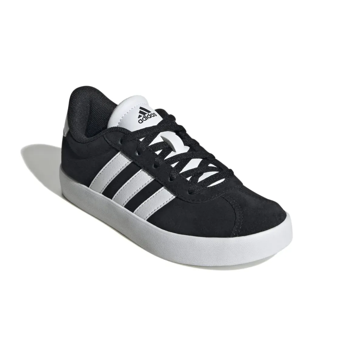 Sneakers nere da ragazzo con strisce bianche adidas VL Court 3.0 K