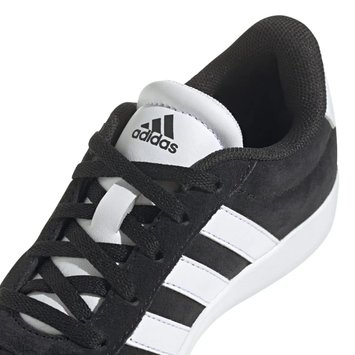 Sneakers nere da ragazzo con strisce bianche adidas VL Court 3.0 K